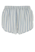 Gucci Embroidered Silk Bermuda Shorts — Blue