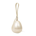 Simone Rocha Pearl-Incrusted Acrylic Micro Egg Pouch — White