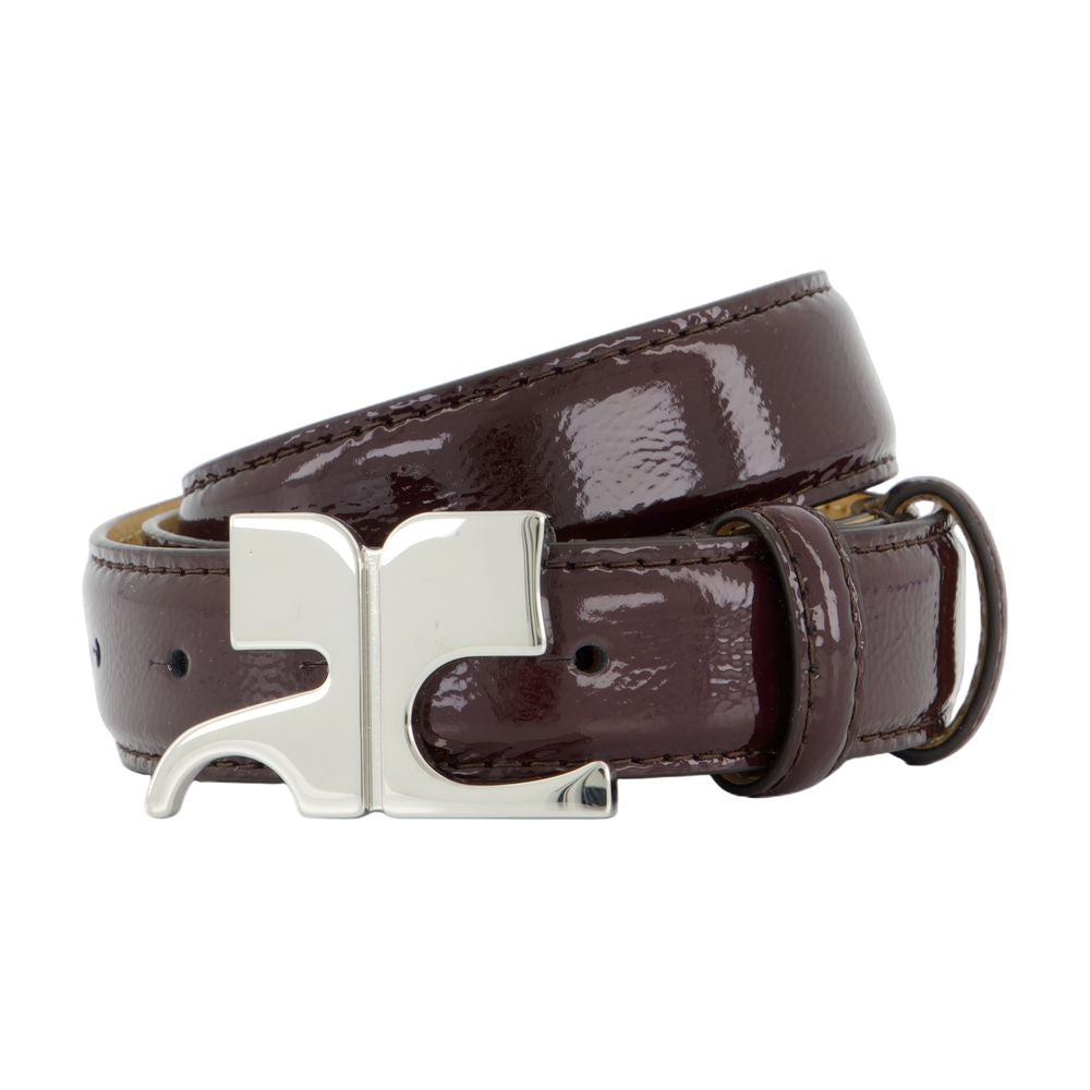 Courreges Belt — Burgundy