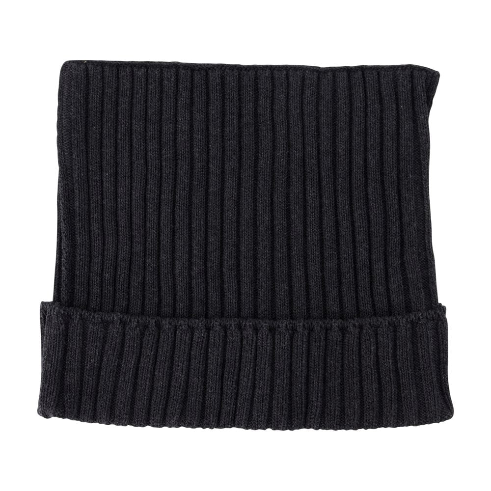 Acne Studios C40396-AFK Ribbed Cotton Beanie — Gray