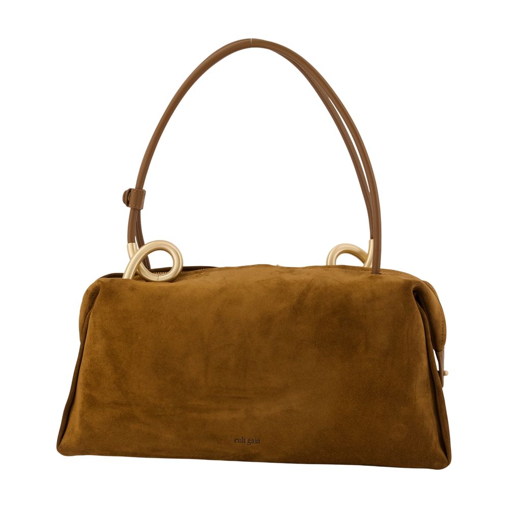 Cult Gaia Azariah Shoulder Bag — Brown