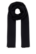 Prada Jacquard Wool-Silk Scarf — Black
