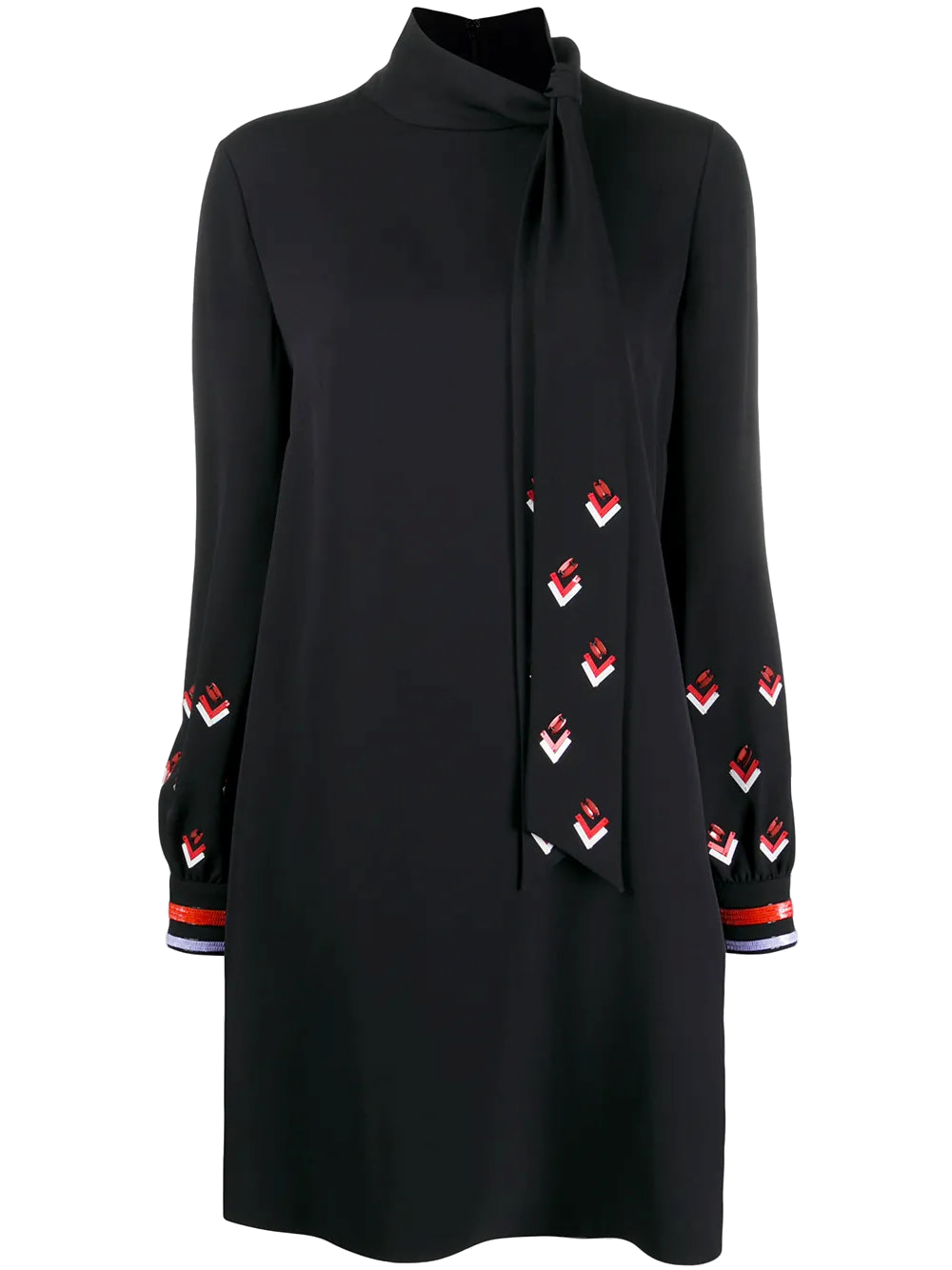 Valentino Sequin-Embellished Tunic — Black