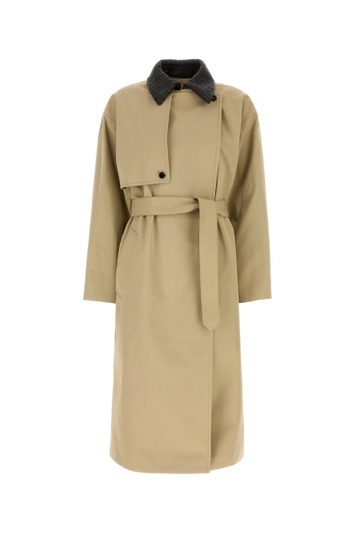 Bottega Veneta Colletto Trench Coat — Beige