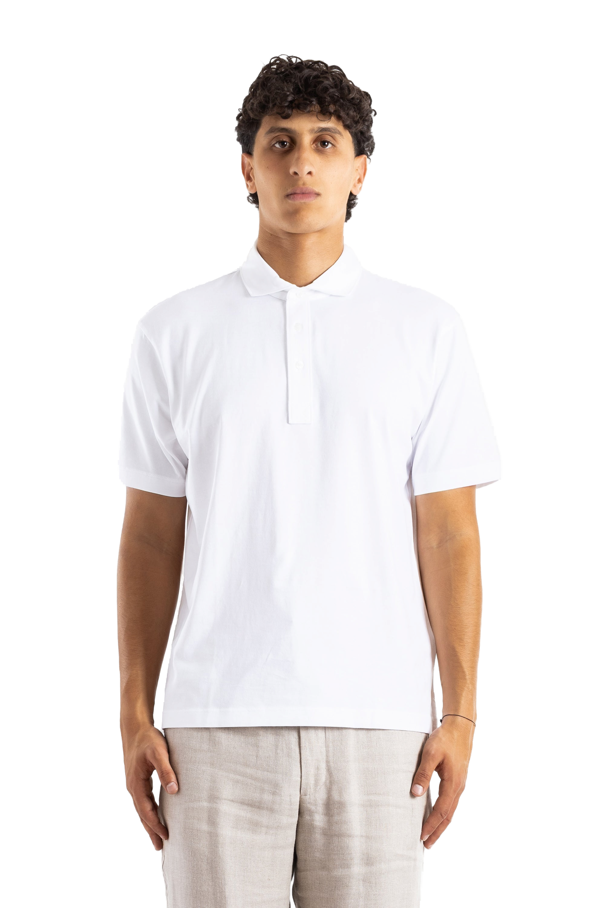 Handvaerk Pima Cotton Polo — White