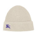 Burberry 8095582 Ribbed Cashmere Beanie — White