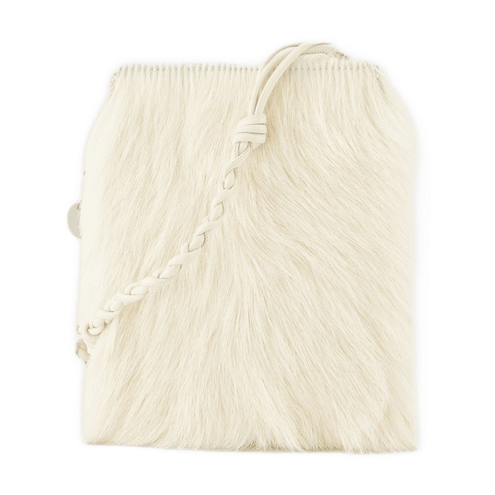 Jil Sander Goatskin Crossbody Bag — White