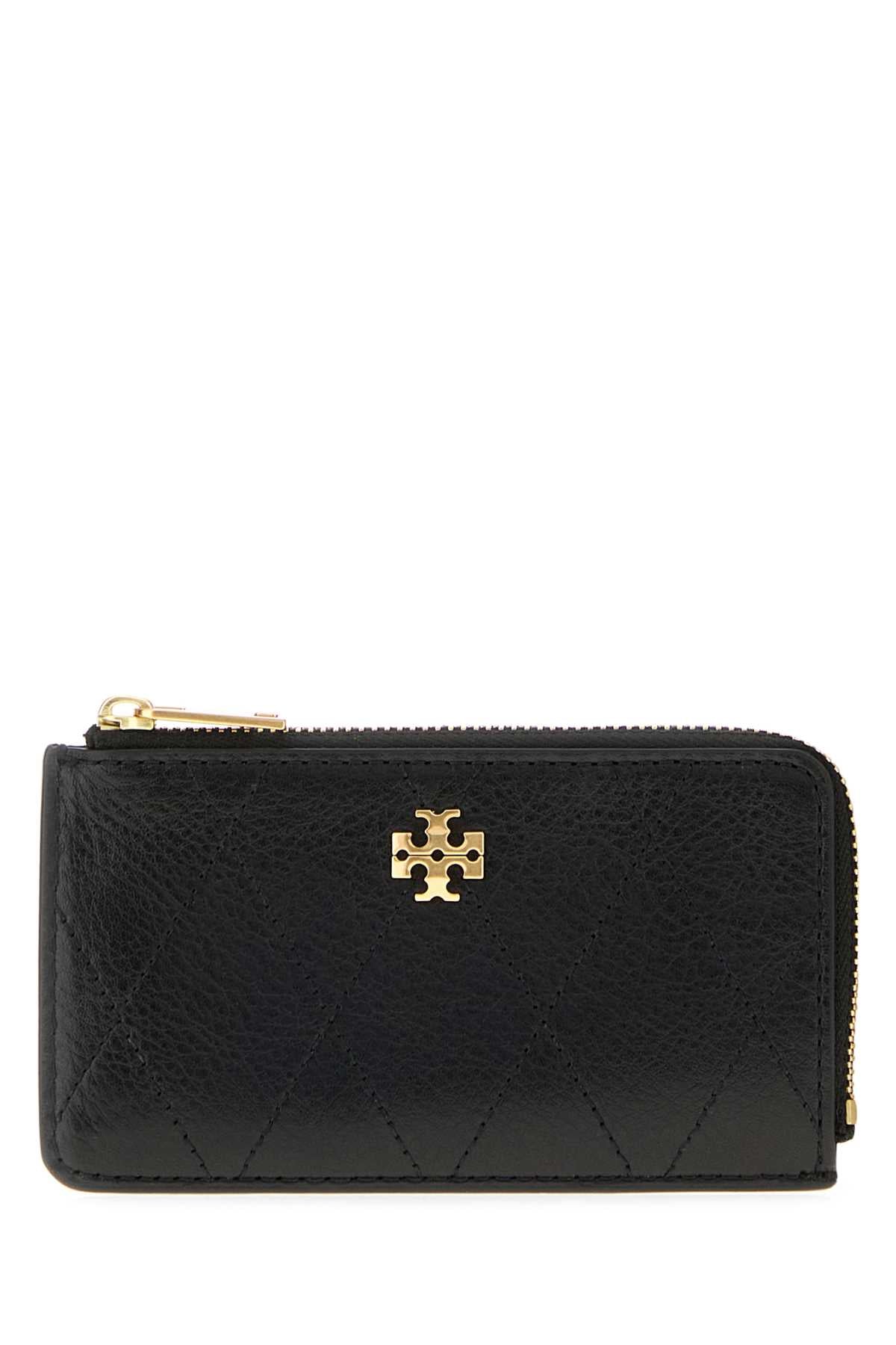 Tory Burch Quilted Card Case — Black