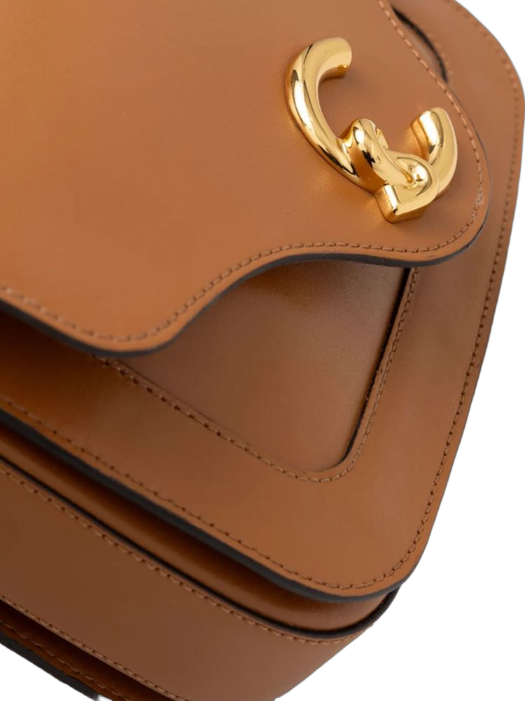 Coccinelle C-Me Crossbody Bag — Brown