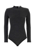 Jil Sander Wool Bodysuit — Gray