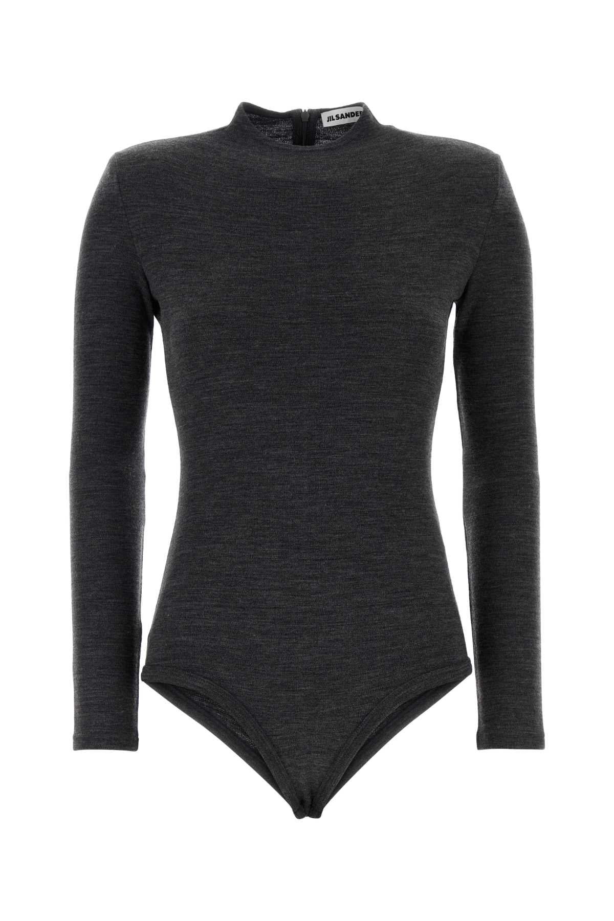 Jil Sander Wool Bodysuit — Gray
