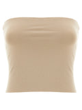 Brunello Cucinelli Stretch Cotton Tank Top — Beige