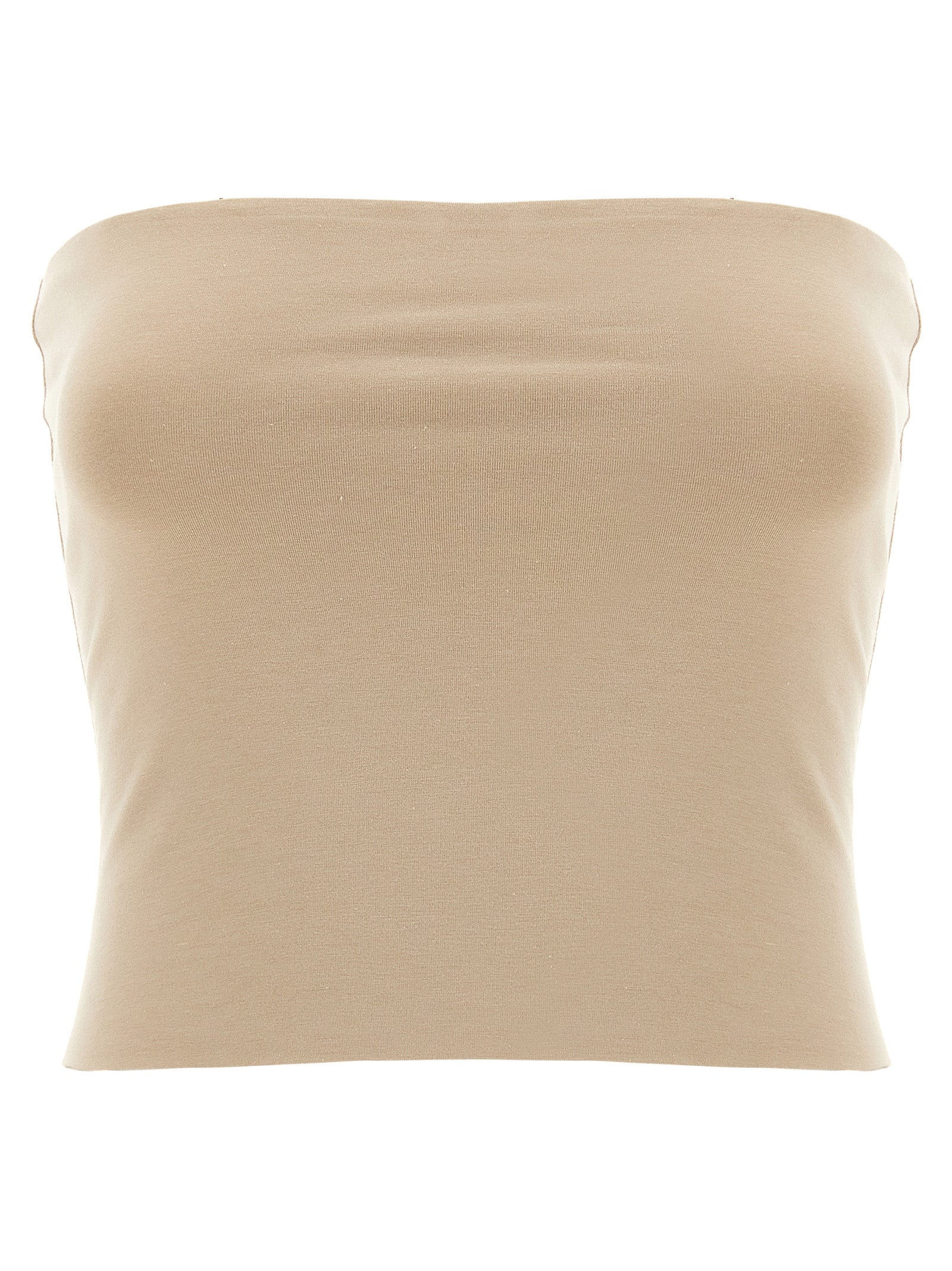 Brunello Cucinelli Stretch Cotton Tank Top — Beige