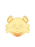 Moschino Teddy Bear Logo Ring — Gold