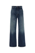 Miu Miu Wide-Leg Denim Jeans — Blue