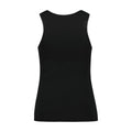 Simone Rocha Fitted Ruffle-Trimmed Cotton Tank Top — black