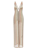 Missoni Raschel Knit Zigzag Jumpsuit — Multicolor