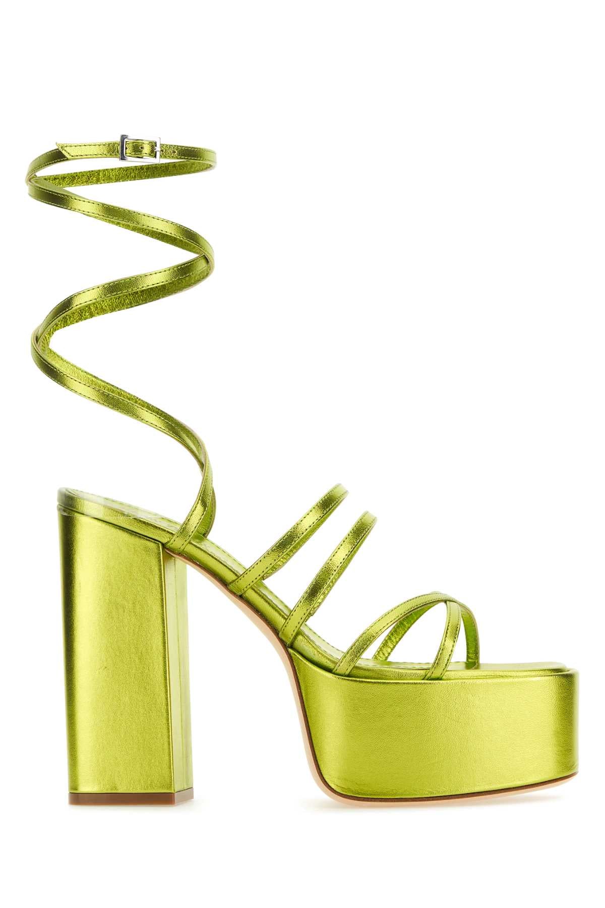 Paris Texas Platform Sandal — Green