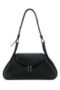 Amina Muaddi Gemini Shoulder Bag — Black