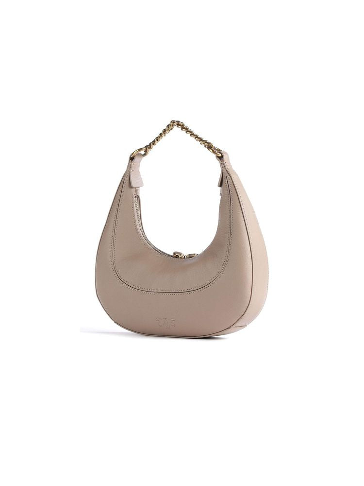 Pinko Brioche Shoulder Bag — Beige