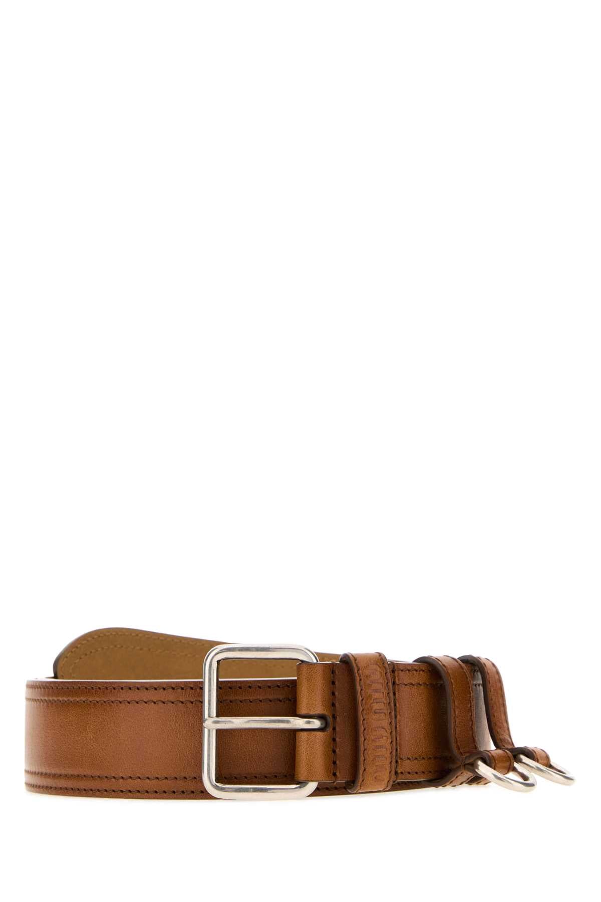Miu Miu Cinture Belt — Cognac