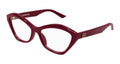 Balenciaga BB0341O Cat-Eye Acetate Eyeglasses — Burgundy
