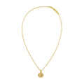 Versace Gold Coin Pendant Necklace — Gold
