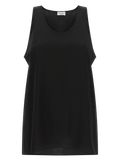 Brunello Cucinelli 100% Silk Tank Top — Black