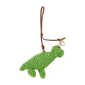 Coach Crocheted Dinosaur Charm — Green