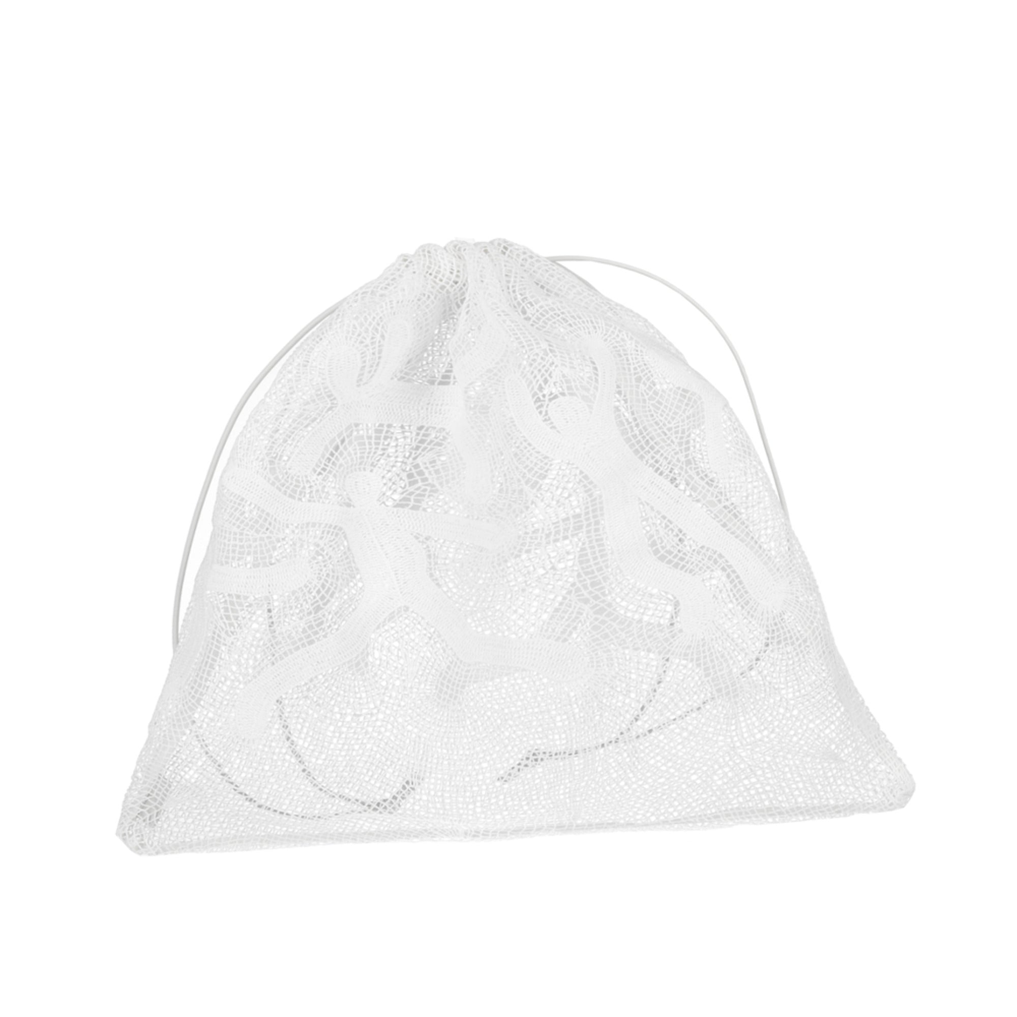 Bottega Veneta Mesh Crochet Clutch — White