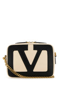 Valentino Garavani Logo-Appliqué Leather Shoulder Bag — Multicolor