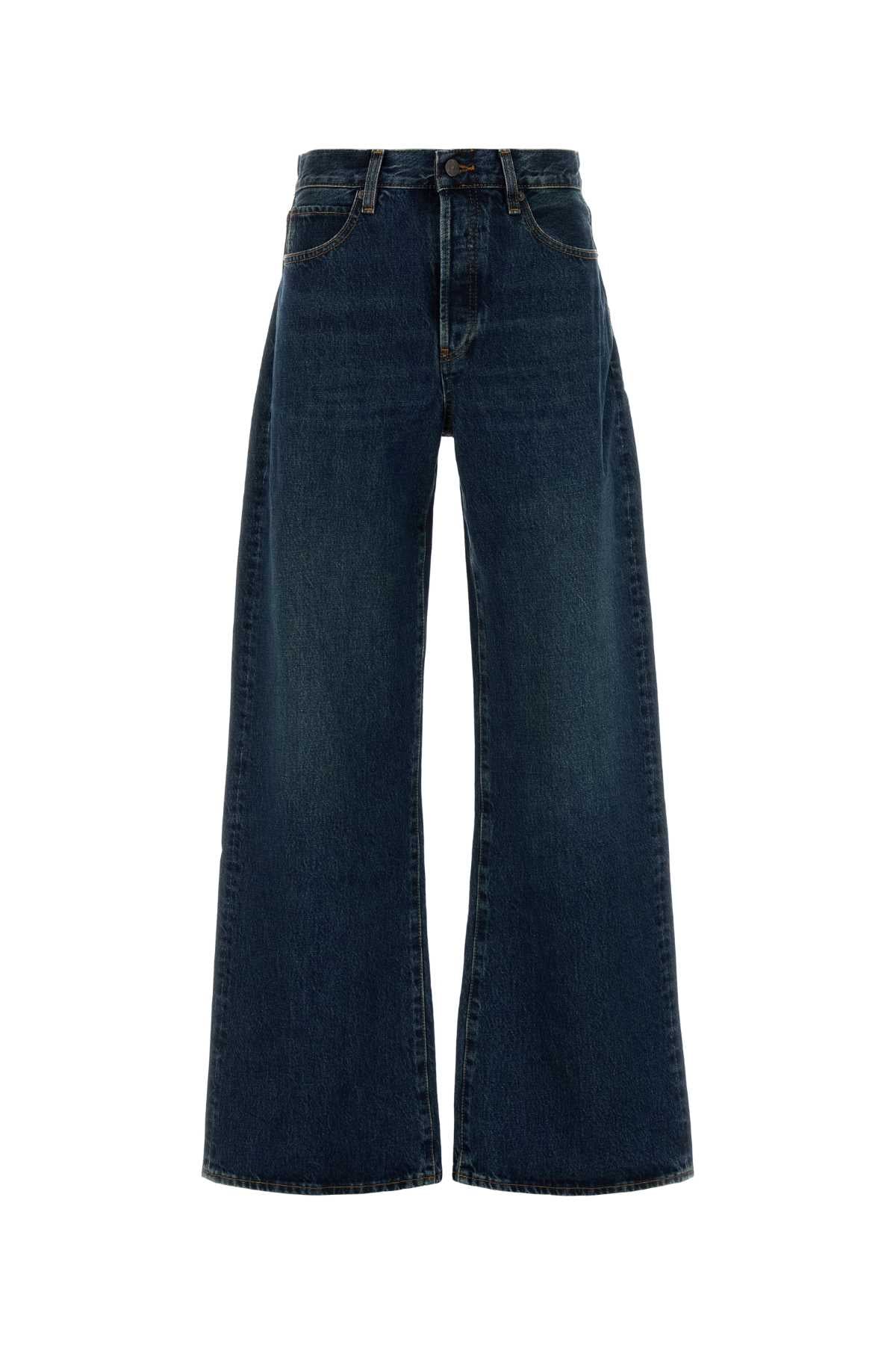 Frame Loose Jeans — Navy