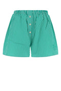 Sporty & Rich Barbara Shorts — Green