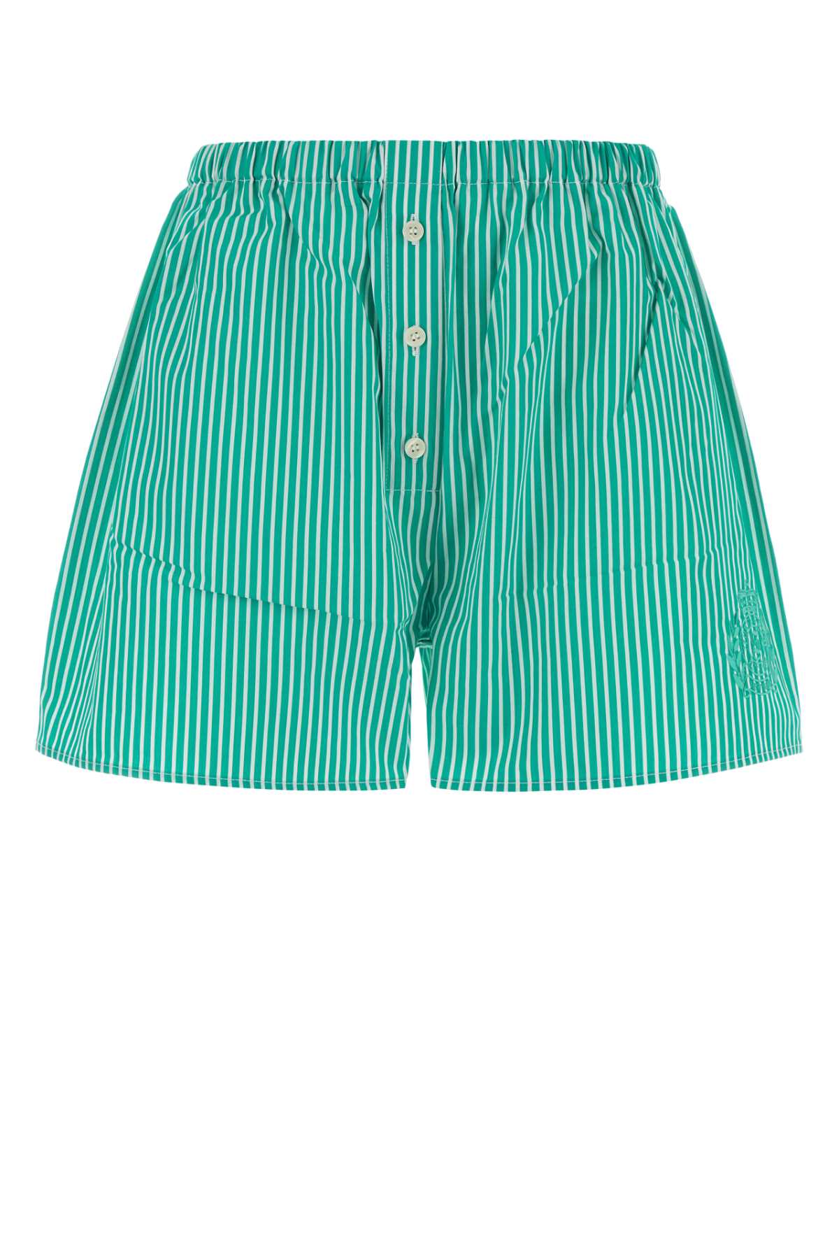 Sporty & Rich Barbara Shorts — Green