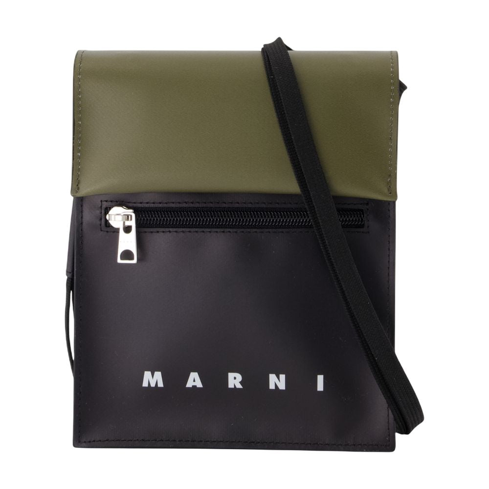 Marni Tribeca Crossbody Bag — Black