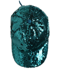 Dolce & Gabbana HAT10062 Sequin-Embellished Baseball Cap — Green