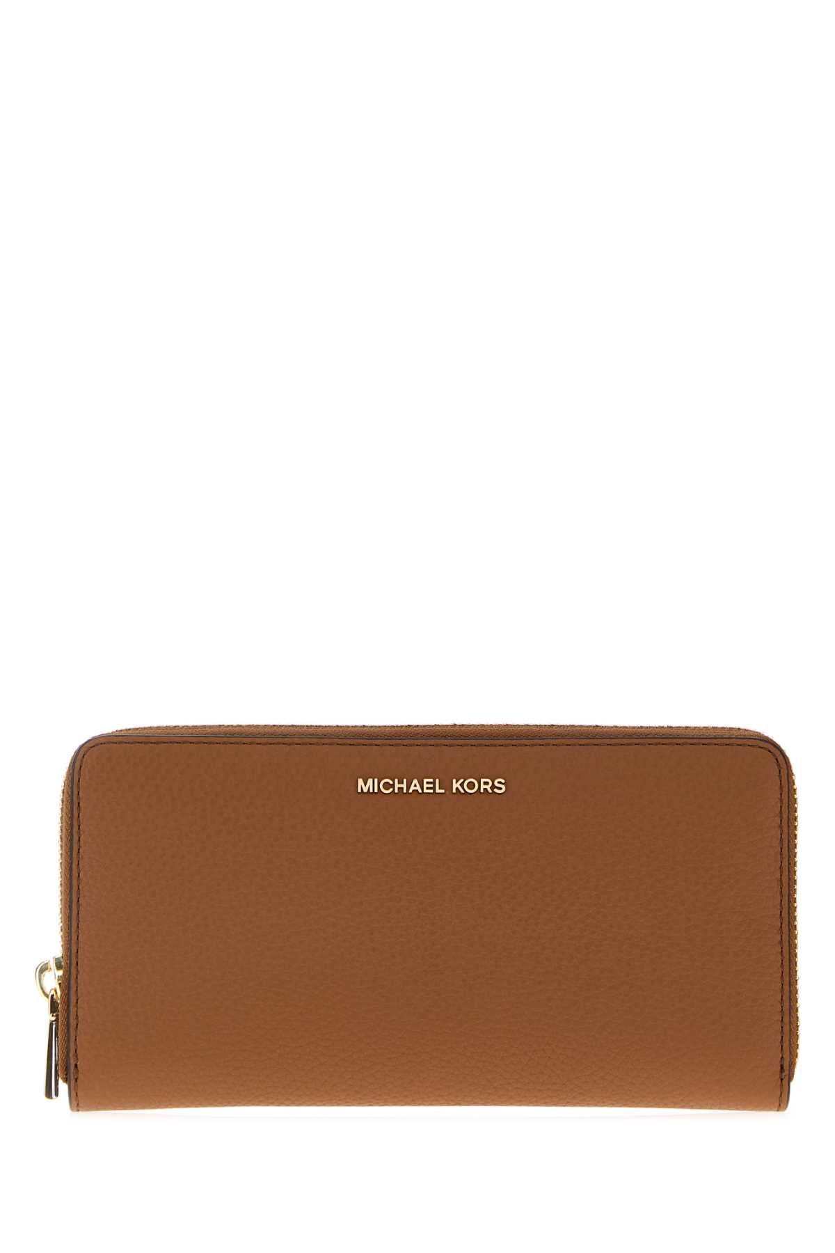 Michael By Michael Kors Slim Wallet — Brown
