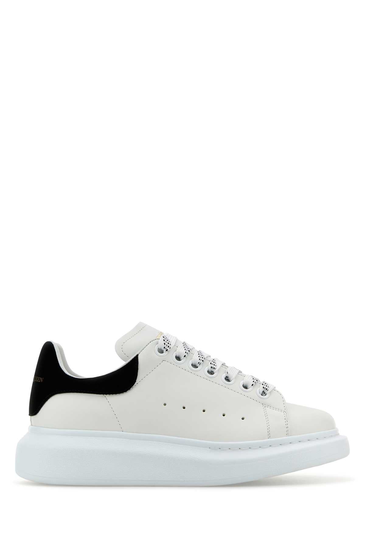Alexander McQueen Leather Low-Top Sneaker — White