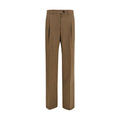 Prada Merino Wool Trousers — Brown