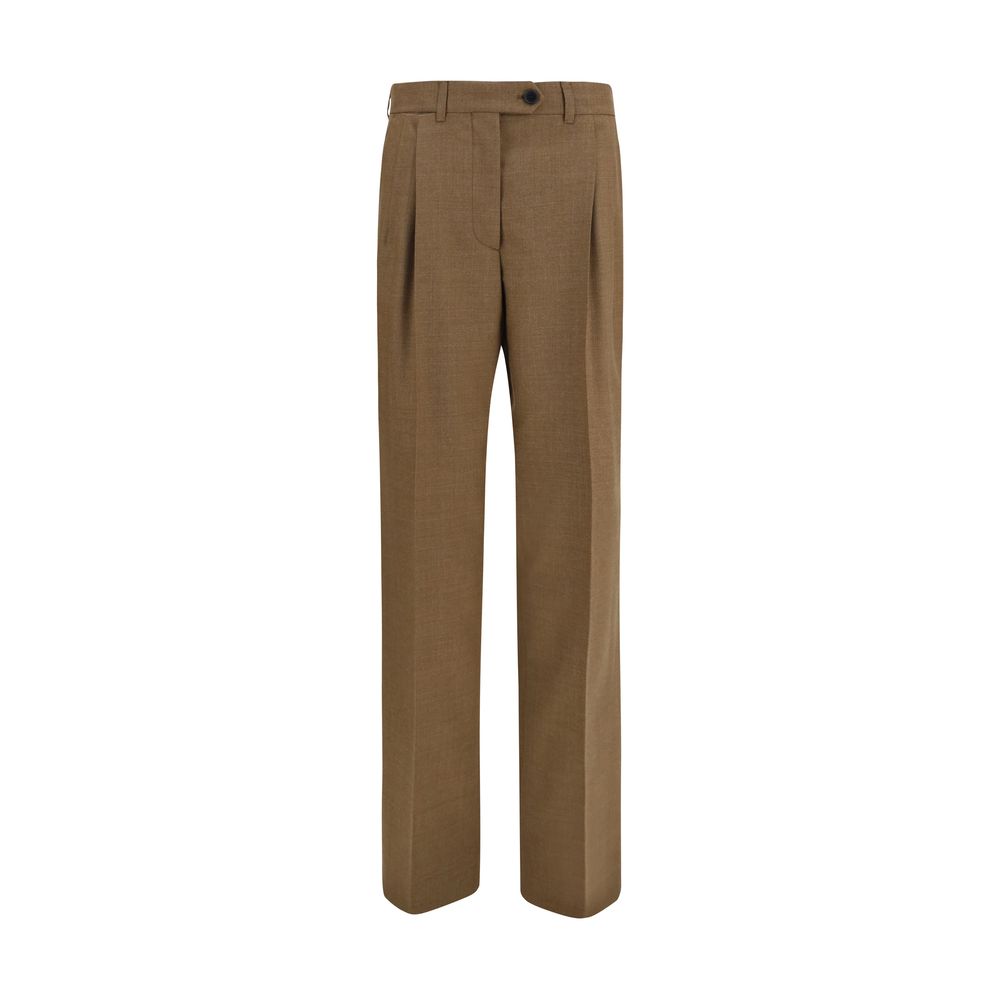 Prada Merino Wool Trousers — Brown