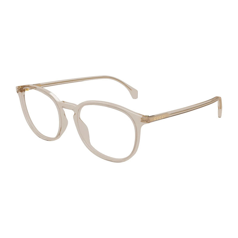 Gucci GG0551O017 Transparent Acetate Frame Eyeglasses — Beige