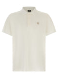 Fendi Logo-Embroidered Cotton Piqué Polo — White