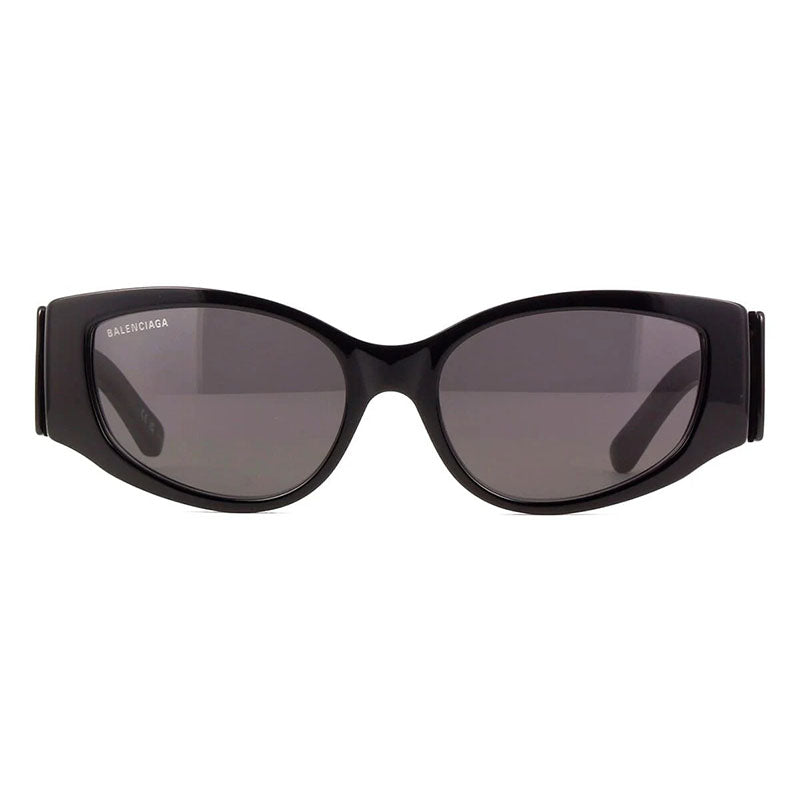 Balenciaga BB0258S001 Oval Acetate Sunglasses — Black