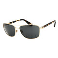 Burberry BE3163110987 Rectangle Full Rim Sunglasses — Gold