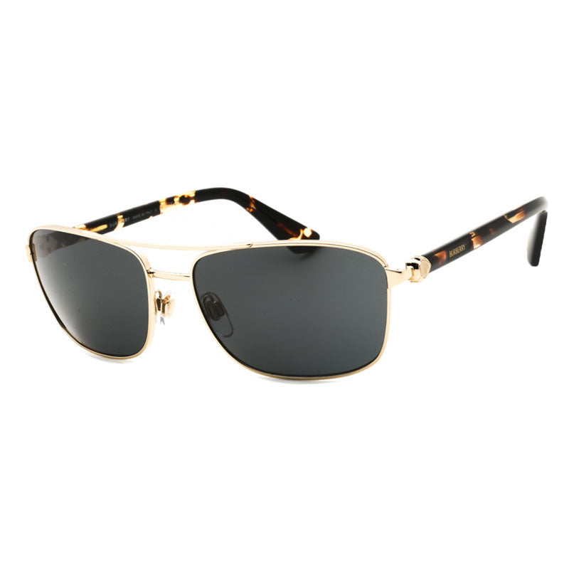 Burberry BE3163110987 Rectangle Full Rim Sunglasses — Gold