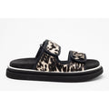Hogan Double-Strap Flat Sandals — Black