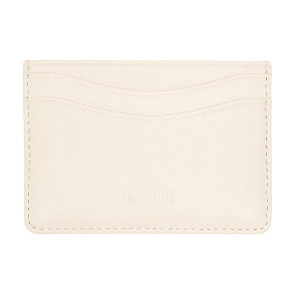 Ganni Bou Card Case — Cream