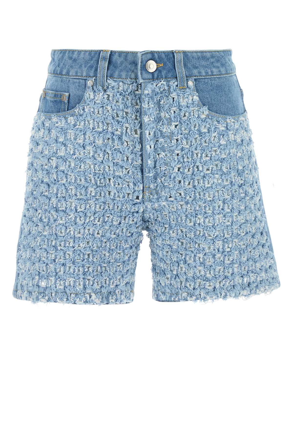 Stella McCartney Denim Denim Shorts — Blue