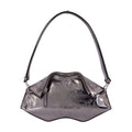 Alexander McQueen Leather Clutch — Silver