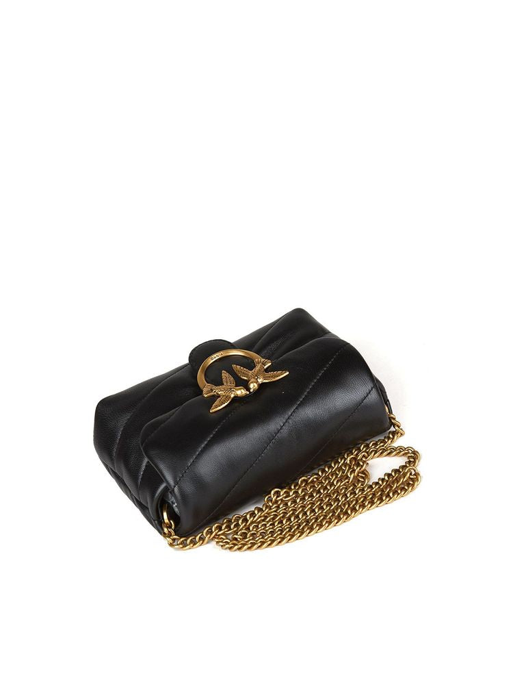 Bolso bandolera Pinko Love Puff — Negro